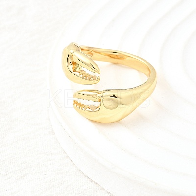 Brass Cuff Rings for Women LS-RJEW-F184-08F-G-1