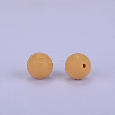 Round Silicone Focal Beads SI-JX0046A-115-1