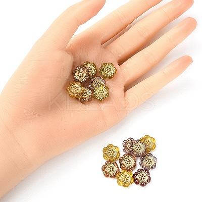 Plating Acrylic Beads PACR-YW0001-09-1