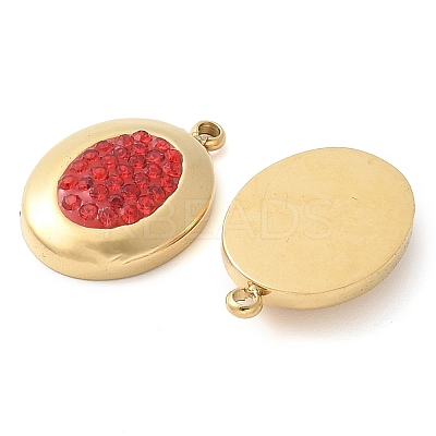 Polymer Clay Rhinestone Pendants STAS-Q345-04G-02-1