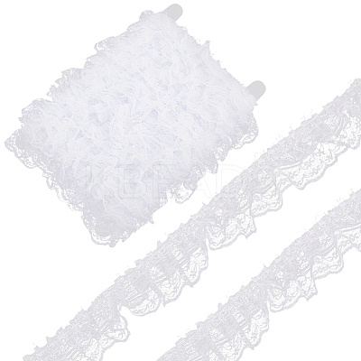 10M Polyester Pleated Lace Trim OCOR-CY0002-17B-1