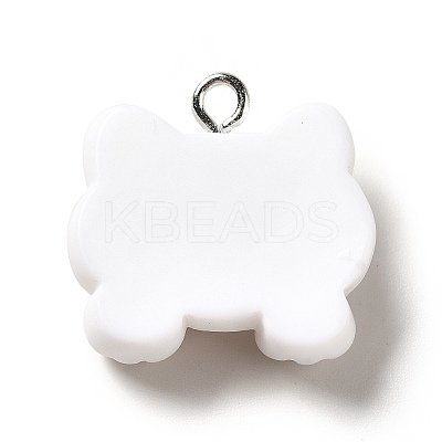 Opaque Resin Pendants X-RESI-G056-01D-1