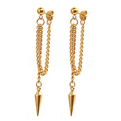 304 Stainless Steel Dangle Stud Earrings WGF9E4F-01-1