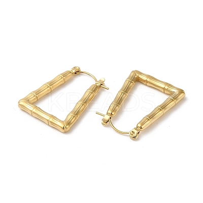 Rack Plating 304 Stainless Hoop Earrings for Women EJEW-Z026-35G-1