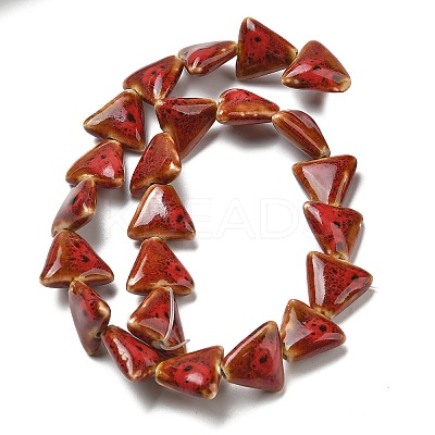 Handmade Porcelain Beads Strands PORC-B002-19C-1