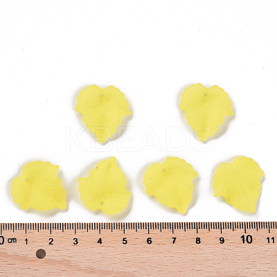 Autumn Theme Transparent Frosted Acrylic Pendants PAF002Y-17-1