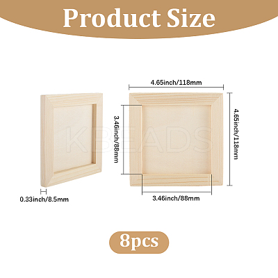 DIY Children Wood Decoration Clay Picture Frame WOOD-WH20008-07E-1