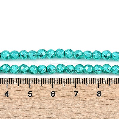 Baking Paint Electroplated Synthetic Non-magnetic Hematite Beads Strands G-H072-A01-01J-1