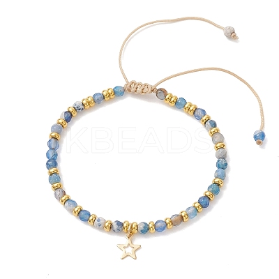 Star 201 Stainless Steel Charm Bracelets BJEW-JB12801-02-1