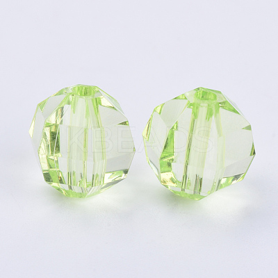 Transparent Acrylic Beads TACR-Q256-6mm-V32-1