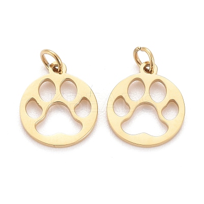 Ion Plating(IP) 304 Stainless Steel Pet Charms STAS-I164-049G-1