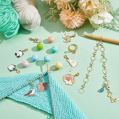 Animal DIY Knitting Tool Sets HJEW-NB00081-1