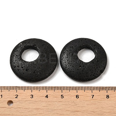 Natural Lava Rock Pendants G-T122-76R-1
