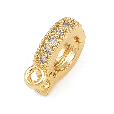 Brass Micro Pave Cubic Zirconia Pendant Bails KK-G544-32G-1