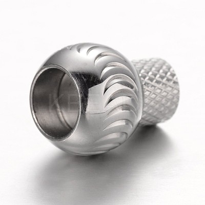 Tarnish Resistant 304 Stainless Steel Magnetic Clasps with Glue-in Ends STAS-G140-39N-1