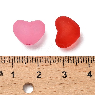 Frosted Opaque Acrylic Beads MACR-F084-07-1