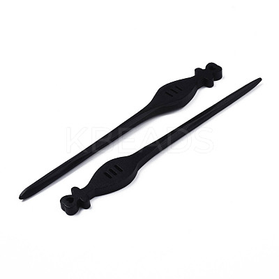 Vintage Schima Wood Hair Sticks Findings OHAR-N008-05-1