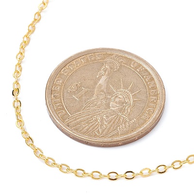 Brass Cable Chain Necklaces NJEW-JN04511-01-1