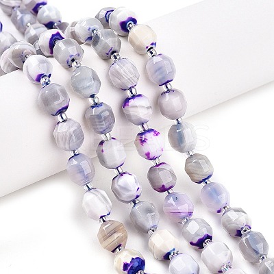 Natural Agate(Dyed) Beads Strands G-T141-05A-1