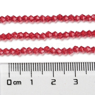 Baking Paint Transparent Glass Beads Strands DGLA-F029-J2mm-09-1