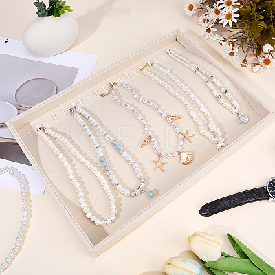 Velvet Necklace Display Organizer Trays NDIS-WH20007-02A-1