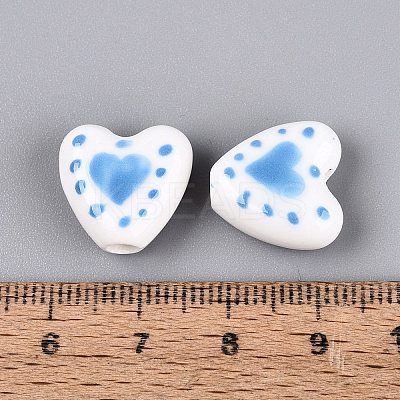 Handmade Porcelain Beads PORC-Q005-11B-1