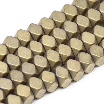 Electroplate Non-magnetic Synthetic Hematite Beads Strands G-T061-05E-1