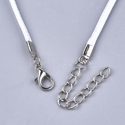 Waxed Cord Necklace Making X-NCOR-T001-82-1