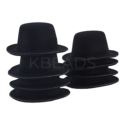 EVA Cloth Round Fascinator Hat Base for Doll AJEW-WH0455-258B-1