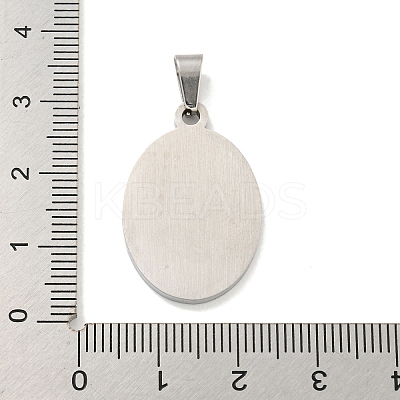Non-Tarnish 304 Stainless Steel Pendants STAS-C102-09C-P-1