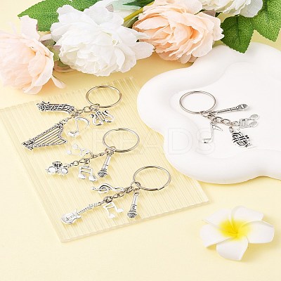 Music Theme Alloy Keychain KEYC-FS00029-02-1