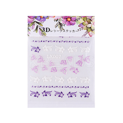 3D Flower Nail Art Sticker Decals MRMJ-T027-02G-1