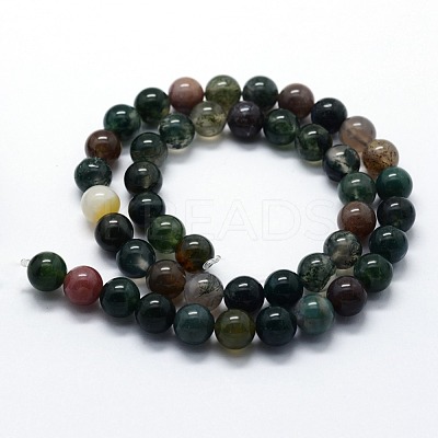 Natural Indian Agate Beads Strands X-G-I199-05-6mm-1
