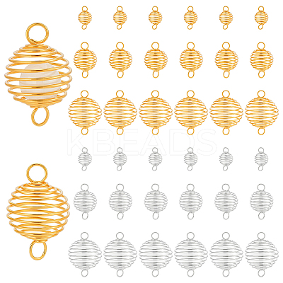 36Pcs 6 Styles 201 Stainless Steel Wire Pendants FIND-PH0027-07-1