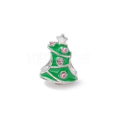 Alloy Rhinestone European Beads MPDL-Q213-02P-1