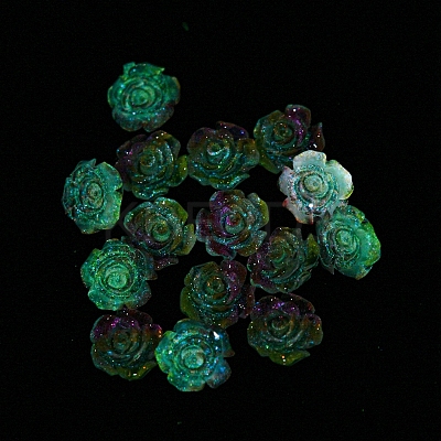Luminous Transparent Resin Decoden Cabochons LS-RESI-D013-06E-1