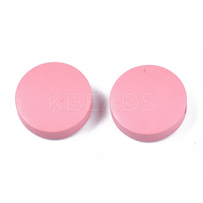Painted Natural Poplar Wood Beads WOOD-S045-063A-06-1
