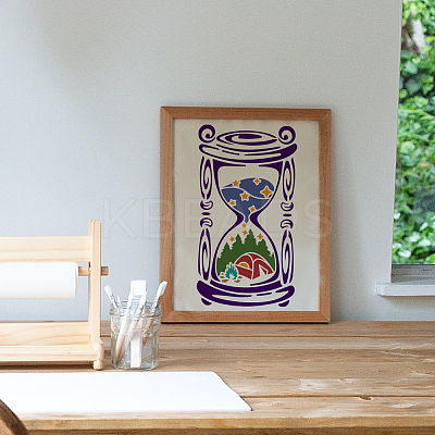 1 Set PET Hollow Out Drawing Painting Stencils DIY-MA0004-41A-01-1