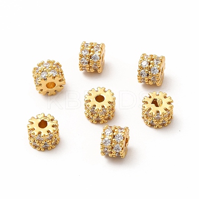 Brass Rhinestone Beads KK-A178-08G-1