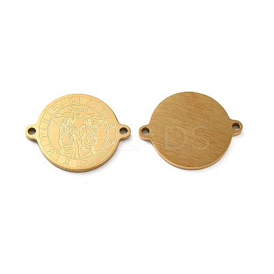 Ion Plating(IP) 304 Stainless Steel Connector Charms STAS-C074-11G-02-1