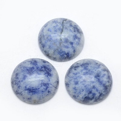 Natural Blue Spot Jasper Cabochons G-E492-A-03-1