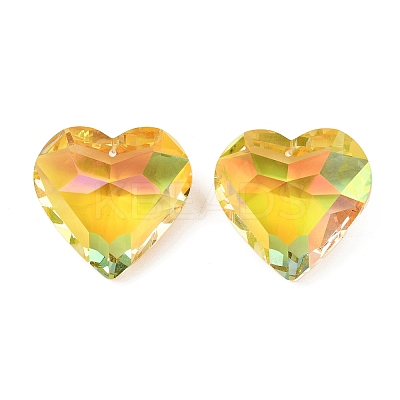 Electroplate Glass Charms EGLA-M028-01I-1