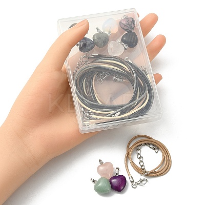DIY Heart Necklace Making Kit DIY-YW0007-23-1