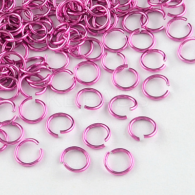 Anodized Aluminum Open Jump Rings X-ALUM-R005-0.8x6-20-1
