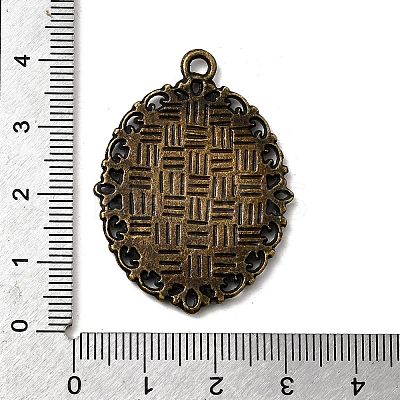 Tibetan Style Alloy Pendant Cabochon Settings LS-X-TIBE-T003-09AB-NR-1