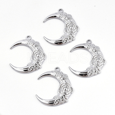Non-Tarnish 201 Stainless Steel Pendants X-STAS-N098-066P-1