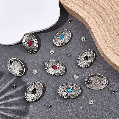 Alloy Decorative Rivets BUTT-CP0001-06B-1