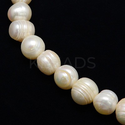 Natural Cultured Freshwater Pearl Beads Strands PEAR-L001-H-14-01-1