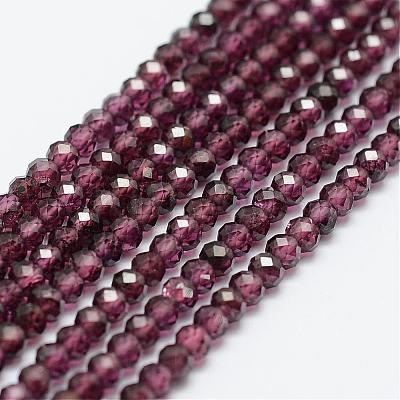 Natural Garnet Bead Strands G-P271-3mm-08-1