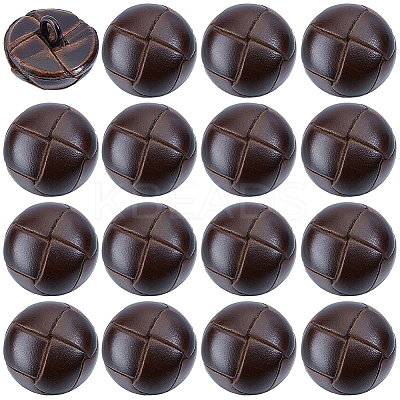 16Pcs 1-Hole Cowhide Shank Buttons FIND-CY0002-04A-1